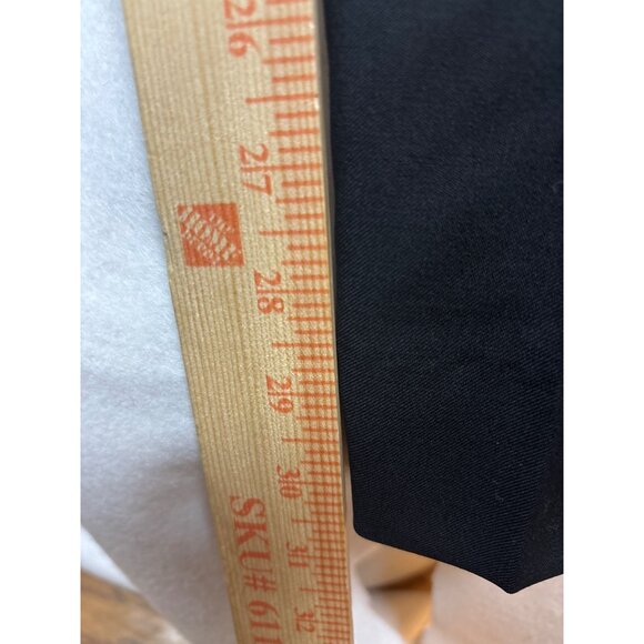 Canali Mens Black Flat-Front Dress Pants38x30.5 - Picture 4 of 10